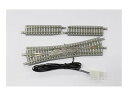 【中古】ロクハン Zゲージ R068 ダブルスリップポイントレール 左分岐 +カットレール