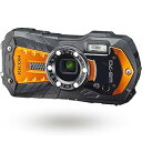 【中古】RICOH WG-70 オレンジ リコー本格防水デジタルカメラ 14m防水 連続2時間 1.6m耐衝撃 防塵 -10℃耐寒 アウトドアで活躍するタフネスボディ CALSモ