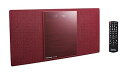 【中古】パナソニック ミニコンポ Bluetooth対応 レッド SC-HC400-R