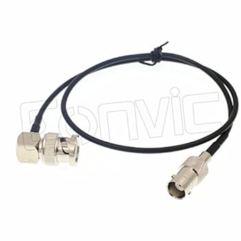【中古】Eonvic 超薄型フレキシブル右オスからストレートメス HD SDI BNCケーブル 50オーム RG174