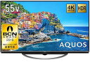 【中古】シャープ 液晶 テレビ 4K Android TV HDR対応 回転式スタンド AQUOS 55V型 4T-C55AJ1