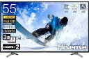 【中古】ハイセンス Hisense 55V型 液晶 テレビ 55K30 フルハイビジョン 外付けHDD裏番組録画対応 メーカー3 2018年モデル