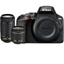 【中古】Nikon D3500 24.2MP デジタル一眼レフカメラ AF-P 18-55mm VRレンズ& 70-300mm デュアルズームレンズ 1588B...
