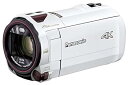 【中古】パナソニック 4K ビデオカメラ VX992M 64GB 光学20倍ズーム ピュアホワイト HC-VX992M-W