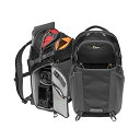 【中古】ロープロLowepro カメラリュック フォトアクティブ BP200AW 22L レンズ付ミラーレスカメラ+交換レンズ1本+アクセ+12inchタブレット ブラック/グ(2)