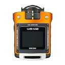 【中古】RICOH 防水アクションカメラ WG-M2 オレンジ 4K動画 超広角204度 ハウジング不要 防水20m 耐衝撃2m 03801