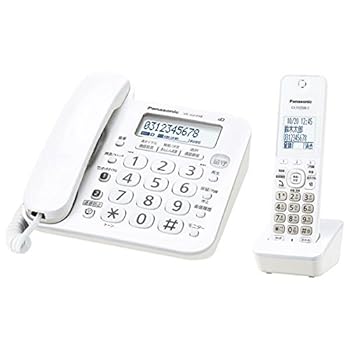 【中古】パナソニック デジタルコードレス電話機子機1台 KuaL RU・RU・RU ホワイト VE-GZ208DLE
