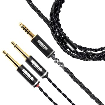 【中古】NOBUNAGA Labs 霧降 Kirifuri ヘッドホンケーブル4.4mm5極バランス /3.5mm2極モノラルミニ×2 NLA-KFI