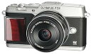 【中古】OLYMPUS ミラーレス一眼 PEN E-P5 17mm F1.8 レンズキットビューファインダー VF-4セット シルバー プレミアムモデル E-P...
