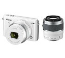 【中古】Nikon ミラーレス一眼 Nikon1 S2 ダブルズームキット ホワイト S2WZWH(2)