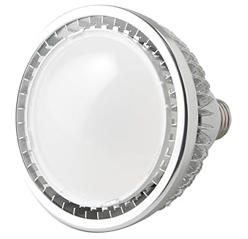 【中古】撮影用LED電球200W型18W PAR38-12*3W 照射角140度 フリッカーフリー