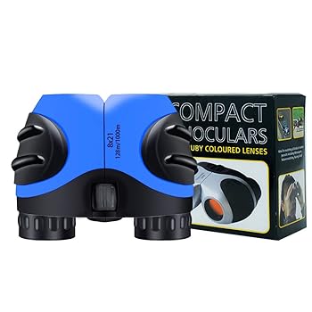 楽天アトリエ絵利奈【中古】LuwintLuwint 8 X 21 Blue Kids Binoculars for Bird Watching, Watching Wildlife or Scenery, Game, Mini Compact and 並行輸入品