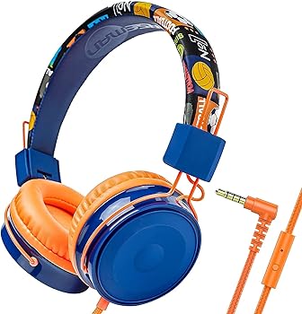 楽天アトリエ絵利奈【中古】Mrhot B2 子供用ヘッドホン 有線ヘッドホン マイク 85dbの安全音量制限 子供用 青少年適用 3.5mmオーディオジャック スマートホン ゲーム機 PCな