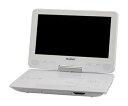 【中古】BLUEDOT ポータブルDVDプレーヤー 10インチ回転式モデル ホワイト BDP-1030W(2)