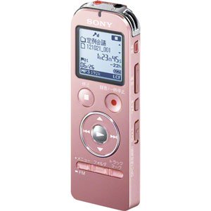 【中古】SONY ステレオICレコーダー FMチューナー付 8GB ピンク ICD-UX534F/P
