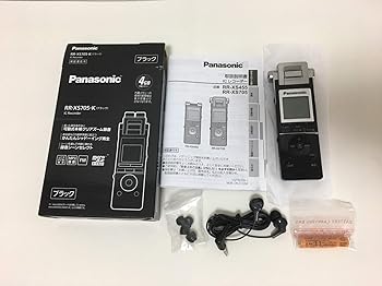 【中古】Panasonic ICレコーダー 4GB ブラック RR-XS705-K