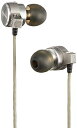 【中古】Astrotec ハイブリッドドライバ インナーイヤーヘッドホン シルバー AX60-SL(2)