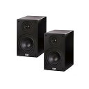 【中古】エラック 2ウェイ・バスレフ・ブックシェル型サテン・ブラックペアELAC BS73