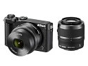 【中古】Nikon ミラーレス一眼 Nikon1 J5 ダブルズームキット ブラック J5WZBK