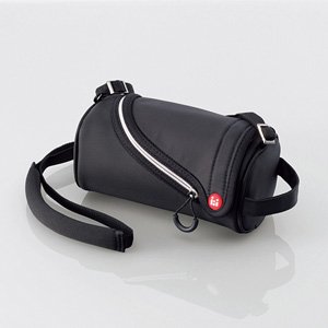 【中古】エレコム ビデオカメラケース コンパクトタイプ ショルダーベルト付 Lサイズ ブラック DVB-020BK