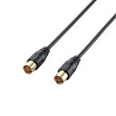 【中古】エレコム アンテナケーブル 2.5C スリムタイプ F型端子 差込式ストレート-差込式ストレート型 5m ブラック AV-ATSS50BK