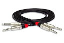 【中古】Hosa HPP-010X2 3m 両側モノラルフォン デュアルオーディオケーブル