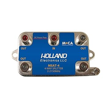 【中古】Holland スプリッター 4ウェイ MoCA対応 2-2150Mhz ダイレクトテレビ承認