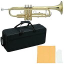 【中古】MAXTONE 管楽器セット トランペット B♭管 ゴールドラッカー仕上げ TT-104L セミハードケース付