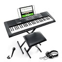 【中古】Alesis 電子キーボード 61鍵盤 ヘッドホン スタンド 椅子 コンパクト オンラインレッスン付 Melody 61 MKII
