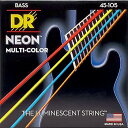 【中古】DR Strings デーアール ベース弦 NEON マルチ カラー コーテッド .045-.105 NMCB-45 国内正規品