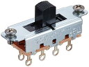 【中古】SCUD Switchcraft製スライドスイッチ ON-OFF-ON ブラック SWC-SON-OFF-ONB(2)