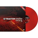 【中古】Native Instruments DJアクセサリー TRAKTOR Scratch Control Vinyl MK2 Red