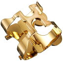 【中古】ハリソン・ハーツ アルトサクソフォン用リガチャー A2 ゴールドプレート金メッキ仕上げ