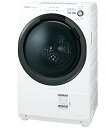 【中古】シャープ 洗濯乾燥機 ドラム式 左開き 7kg ホワイト ES-S7B-WL