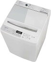 【中古】ハイセンス 全自動 洗濯機 7.5kg ホワイト HW-G75A 最短10分洗濯 スリム