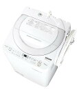 【中古】シャープ 全自動洗濯機 ステンレス穴なし槽 7kg ホワイト系 ES-GE7B-W