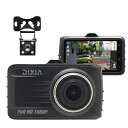 【中古】ドライブレコーダー ドラレコ 小型 前後 カメラ 200万画素 フルHD Gセンサー 衝撃感知 駐車監視 常時録画 液晶モニター 取付簡単