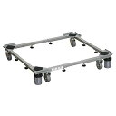 【中古】HEIAN SHINDO 洗濯機台 ドラム式縦式両対応 キャスター付 グレー 耐荷重150kg移動時100kg 幅48-78×奥行39-61cm DS-...