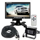 【中古】ORIGIN LEDバックカメラ 7インチカラー液晶 20m同軸延長ケーブル 12V/24V両用 A0155P