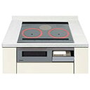 【中古】Panasonicパナソニック KZ-W163S 単相200V ビルトインIHクッキングヒーター Wシリーズ」60cm幅・IH2口+ラジエント