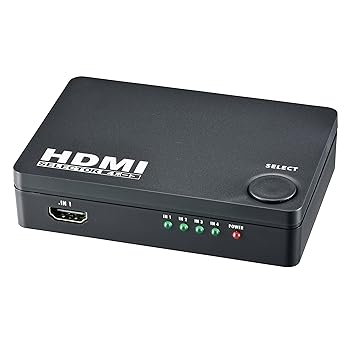 【中古】オームOHM HDMIセレクター 4ポート 黒 品番05-0577 AV-S04S-K