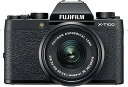 【中古】富士フイルムFUJIFILM ミラーレス一眼 X-T100レンズキット ブラック X-T100LK-B
