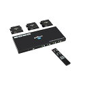 【中古】gofanco 4K 4x4 HDBaseT HDMI マトリックス - 4K/60Hz 4:2:0, 4K/30Hz, 1080p 3D, HDMI ...