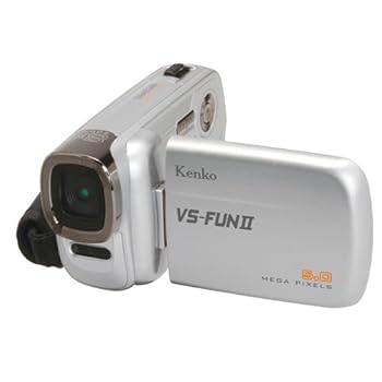 【中古】Kenko デジタルビデオカメラ VS-FUNII 508万画素 シルバー VS-FUN2