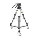 【中古】Libec LX10 Studio 3セクション アルミニウム三脚 H65Bヘッド DL-3Bドリー