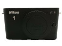 【中古】Nikon ミラーレス一眼カメラ Nikon 1 ニコンワン J1 ジェイワン 標準ズームレンズキット ブラックN1 J1HLK BK