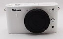 【中古】Nikon ミラーレス一眼カメラ Nikon 1 ニコンワン J1 ジェイワン 標準ズームレンズキット ホワイトN1 J1HLK WH