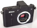 【中古】Nikon ミラーレス一眼カメラ Nikon 1 ニコンワン V1 ブイワン ボディ ブラック N1 V1 BK