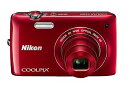 【中古】Nikon デジタルカメラ COOLPIX クールピクス S4300 グロッシーレッド S4300RD