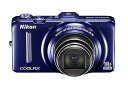 【中古】Nikon デジタルカメラ COOLPIX クールピクス S9300 ネイビーブルー S9300BL